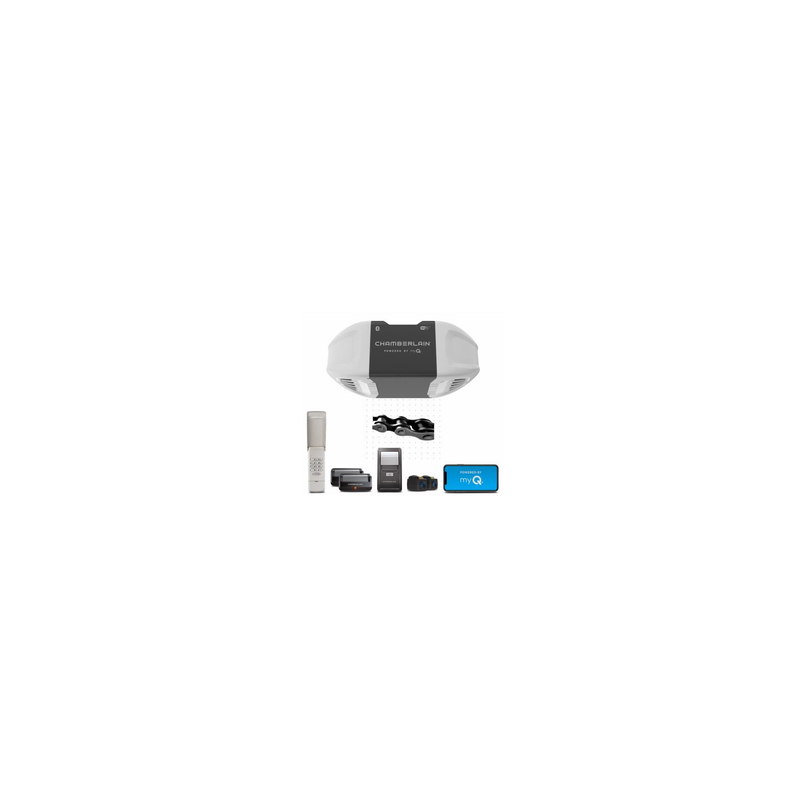 Chamberlain C2405 MYQ Smart Garage Door Opener, Chain Drive, 1/2